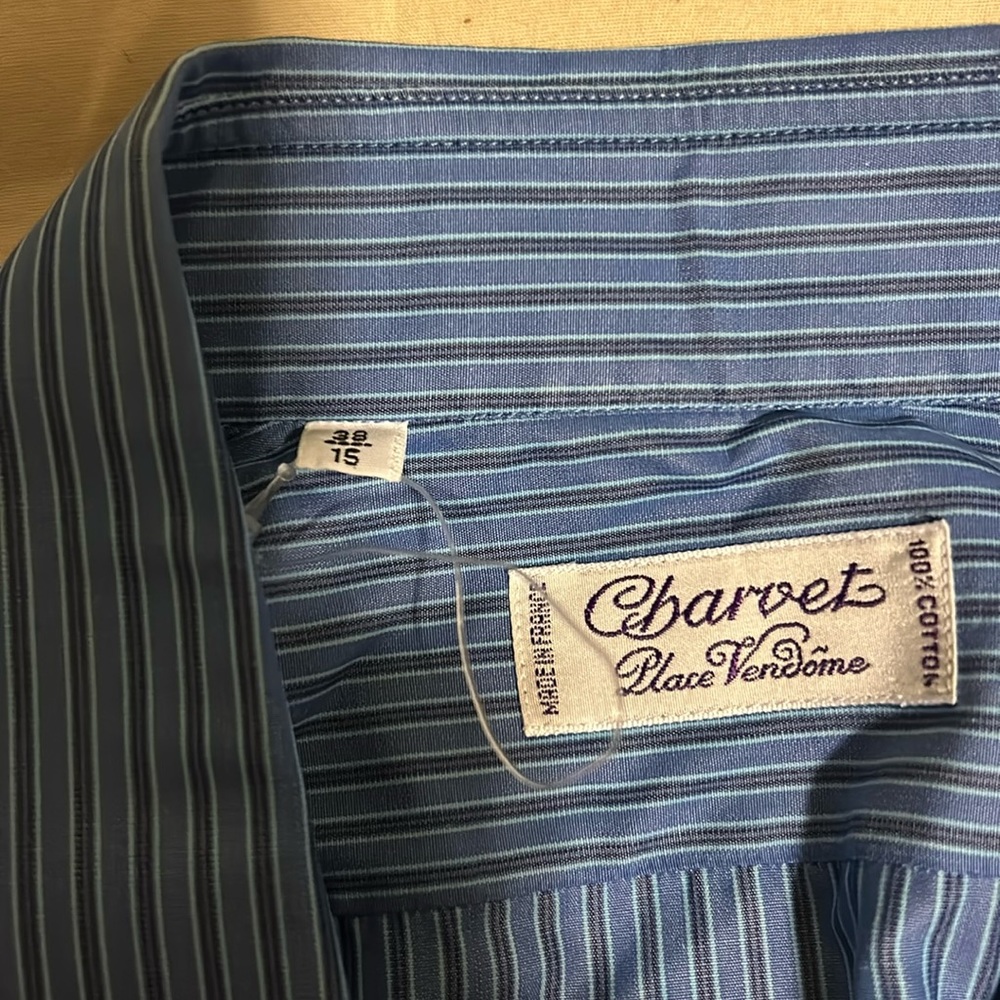 Charvet shirt 15 blue